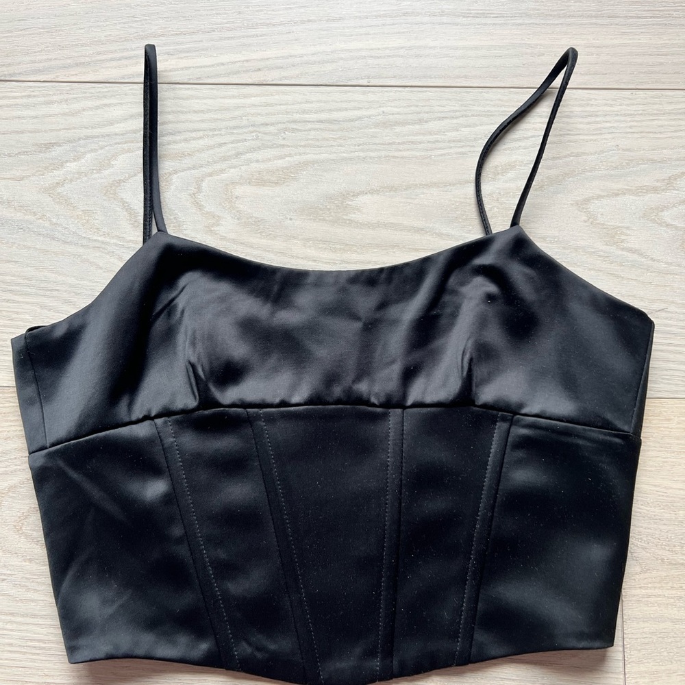 Jason Wu Black Fitted Bustier Camisole, Perfect cond, never worn-without tags.